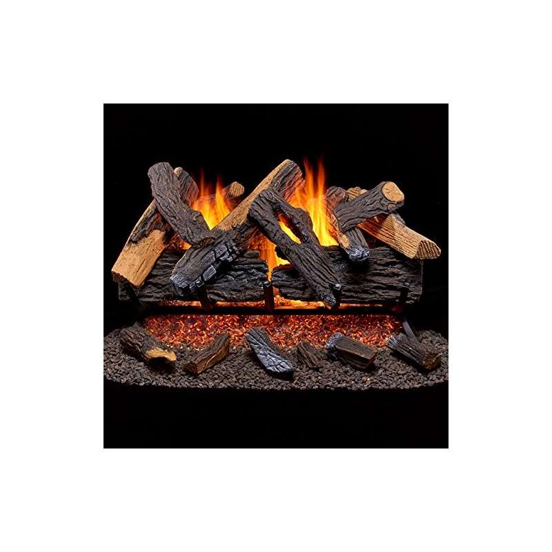 Vented Natural Gas Fireplace Log Set - 30 In., 65,
