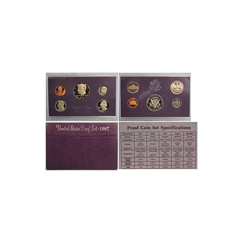 1987 S Proof Set Collection Uncirculated US Mint
