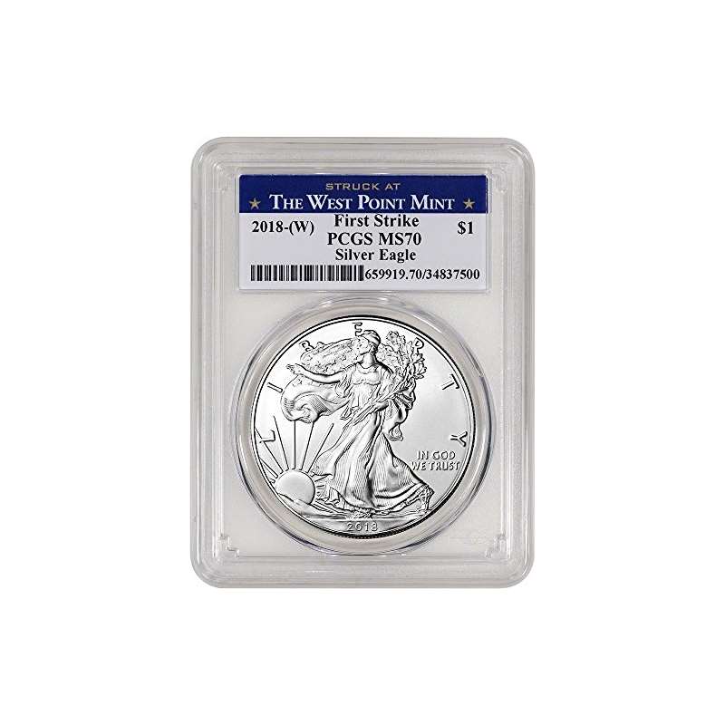 2018 W American Silver Eagle 1 Oz First Strike Wes