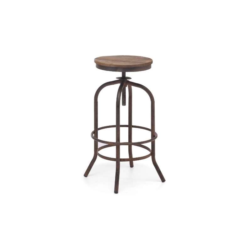 Zuo Modern Twin Peaks Barstool, Distressed Natural