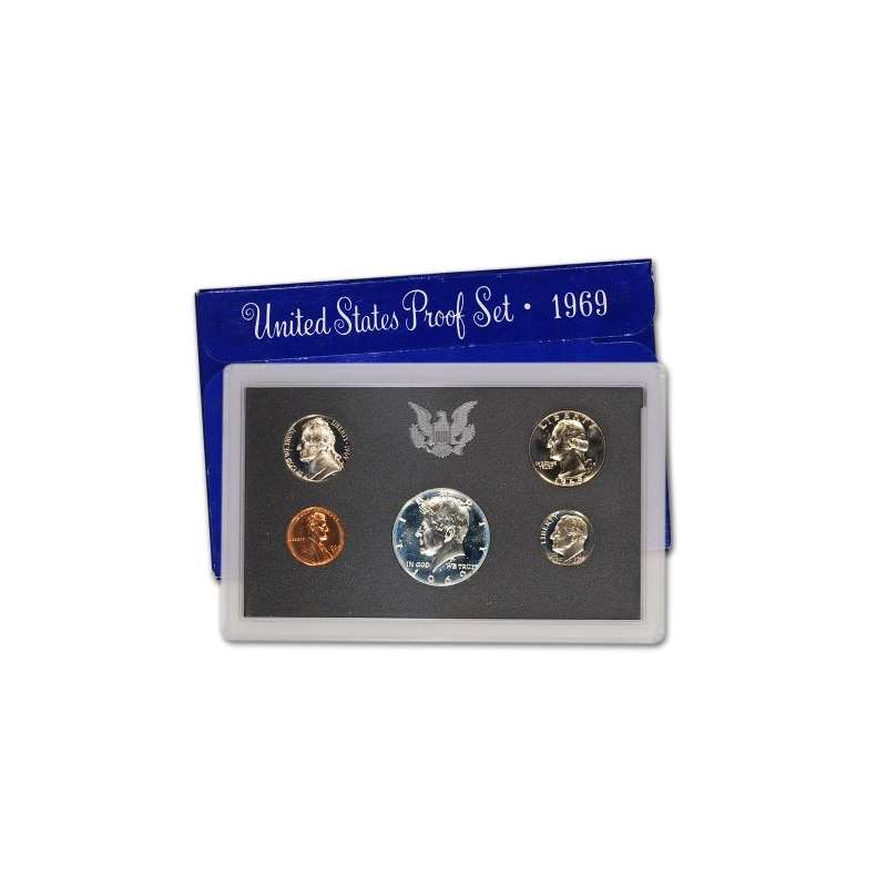 1969 S US Mint Proof Set OGP