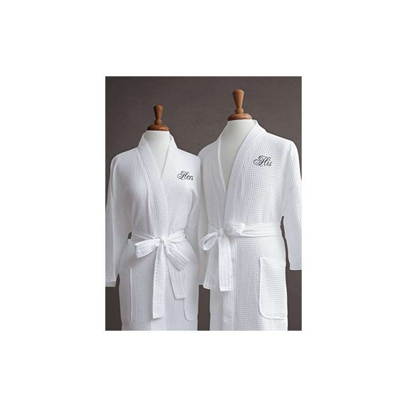 Egyptian Cotton His Hers Waffle Robes-Perfect Hous