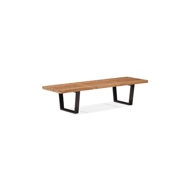 Modern Heywood Triple Bench, Natural