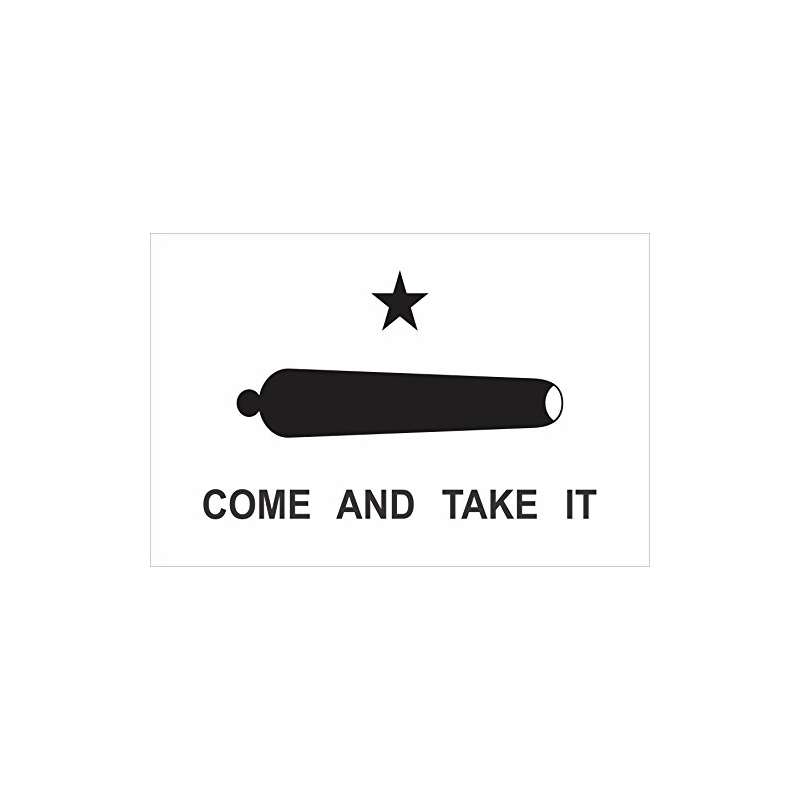 5In X 3In Come And Take It Gonzales Flag Vinyl Bum