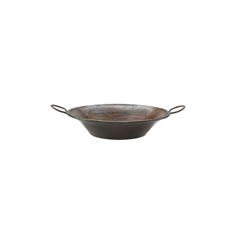 VR16MPDB Round Miners Pan Vessel Hammered Sink, Oi