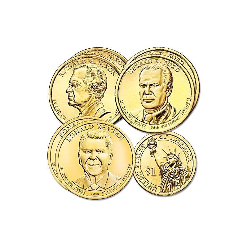 2016 Various Mint Marks Presidential Dollar Set De