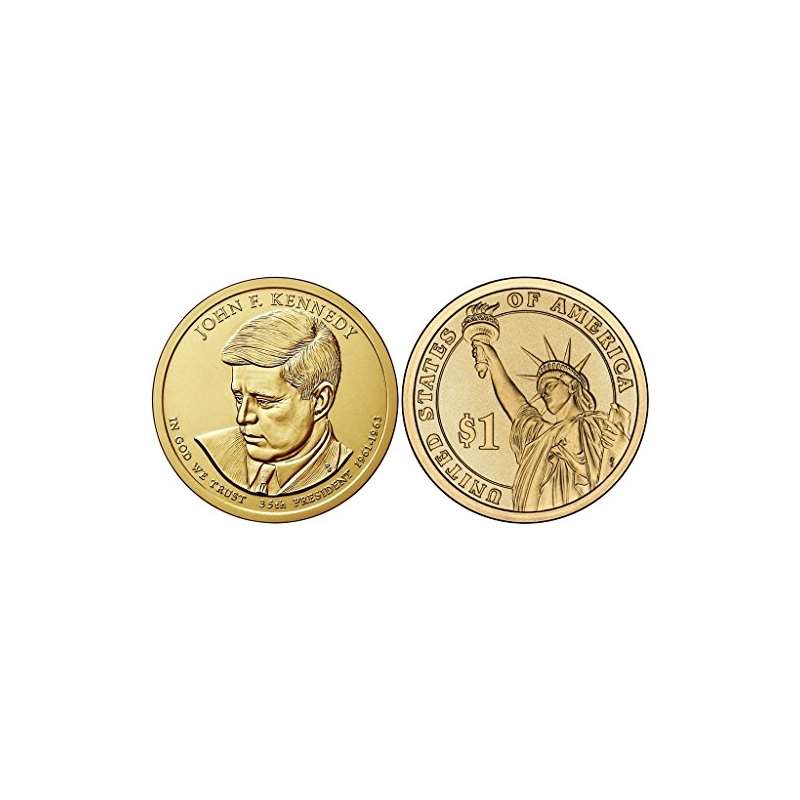 2015 P, D 2 Coin-John F. Kennedy Presidential Unci