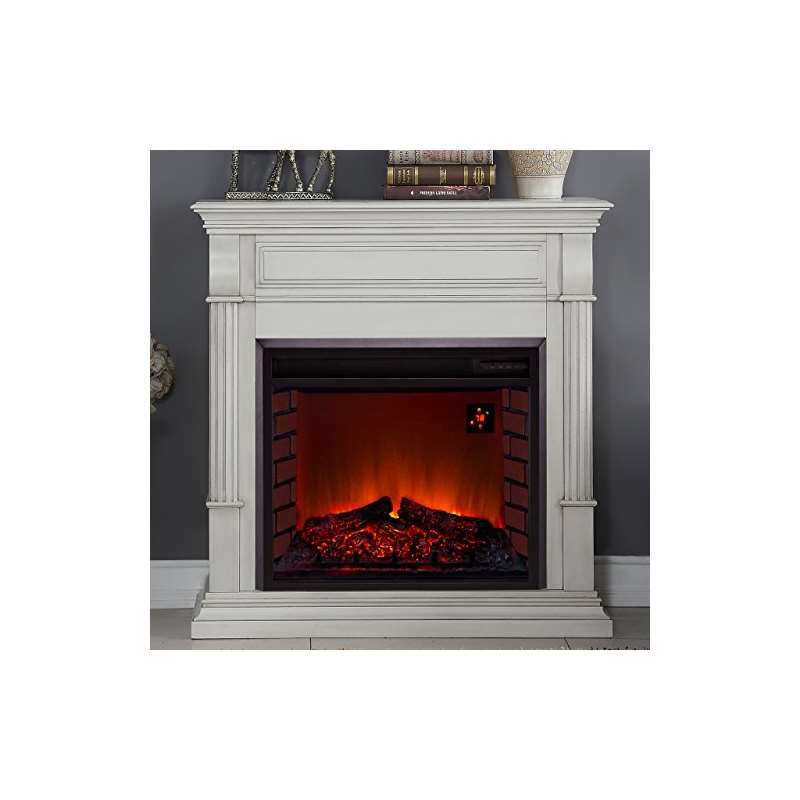 Full Size Electric Fireplace - Remote Control, Ant