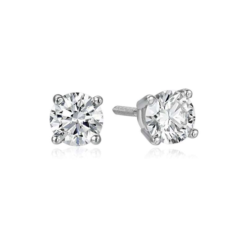 IGI Certified 18K Gold Lab Diamond Stud Earrings (