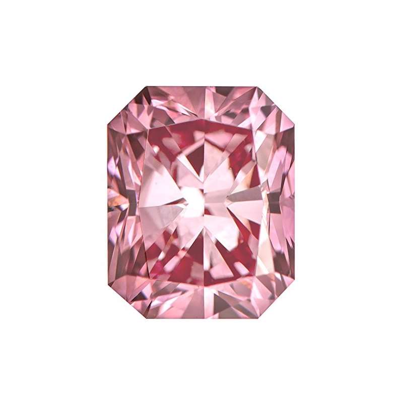 1.07 Ct. | Radiant | Crocus Pink Color | VS2 Clari