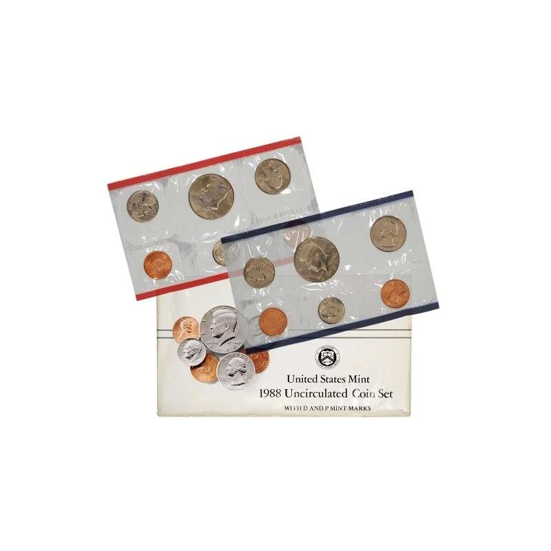 1988 United States Mint Uncirculated Coin Set U88