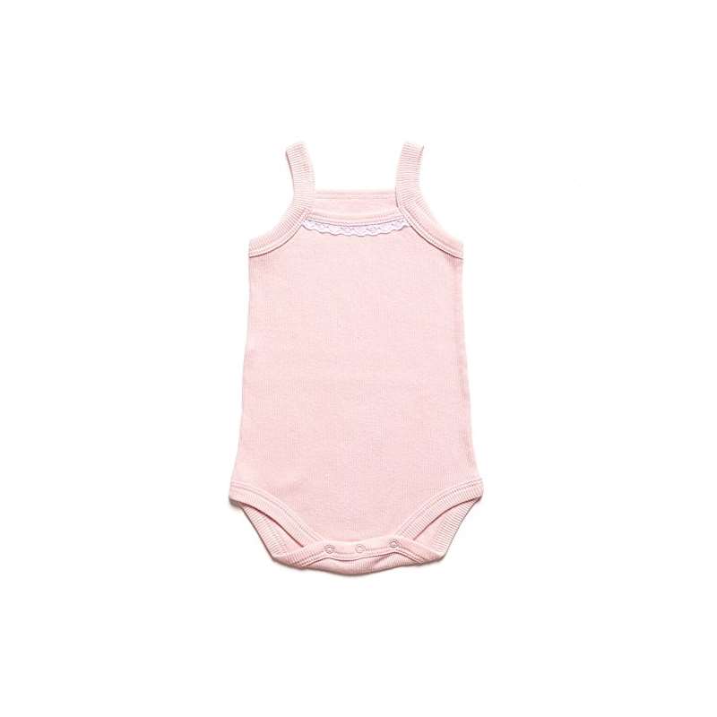 Ultra Soft Ribbed Turkish Cotton Pink Baby Camisol