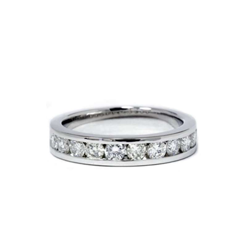 1Ct Lab Grown Diamond Wedding Ring 14K White Gold