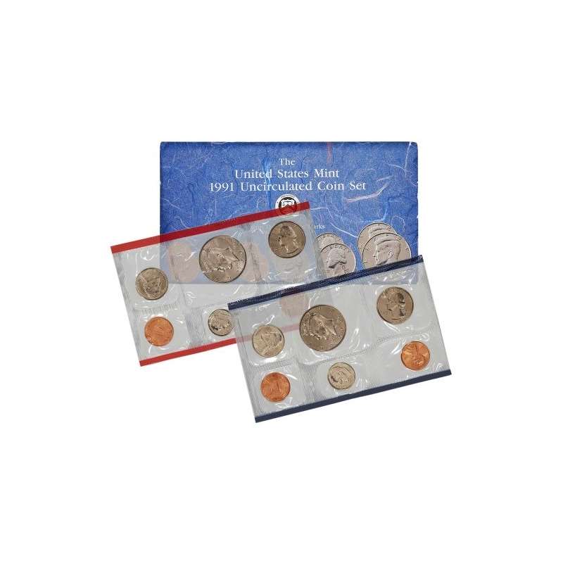 1991 US Mint Uncirculated Coin Set U91 OGP