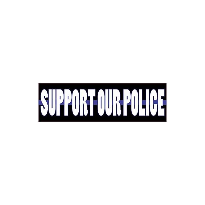 10In X 3In Support Our Police Car Bumper Sticker T