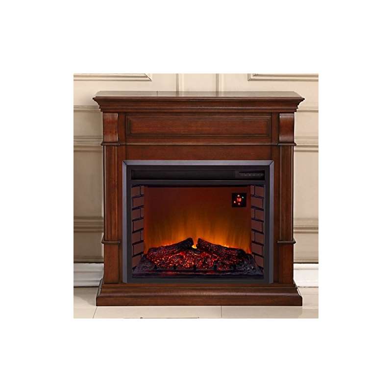 Full Size Electric Fireplace - Remote Control, Aub