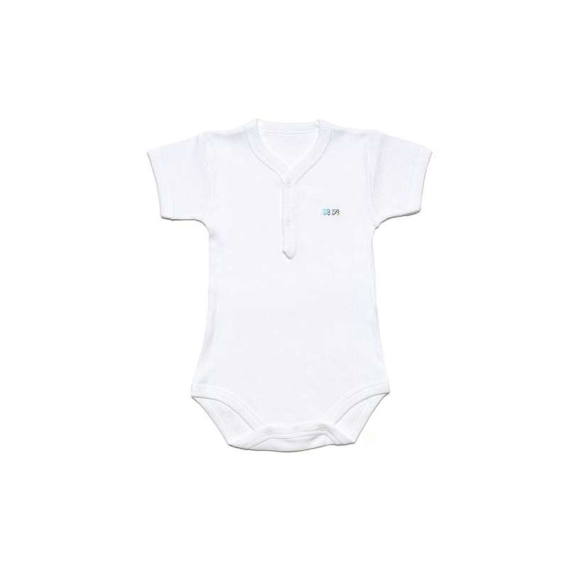 Kid U Not Baby Fine Ribbed Short Sleeve Henley One