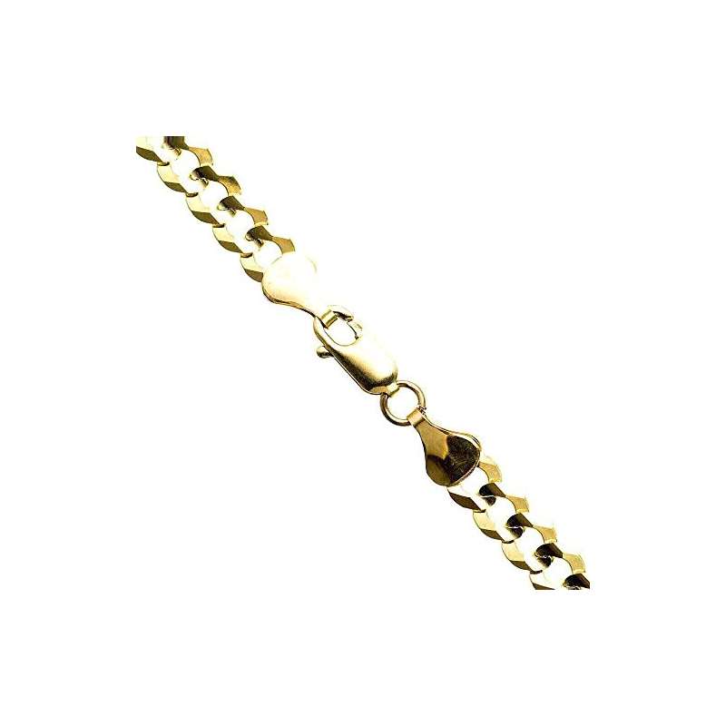 10K YELLOW Gold SOLID ITALY CUBAN Chain - 26 Inche