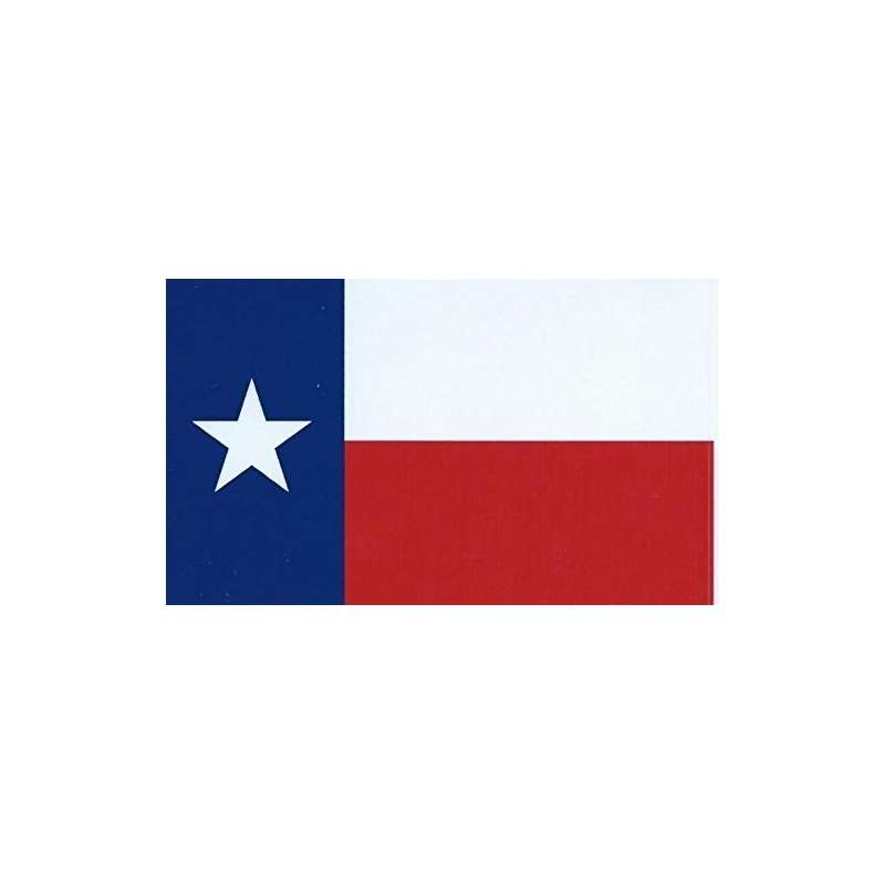 6 And X 4 And Texas State Flag Bumper Sticker Deca