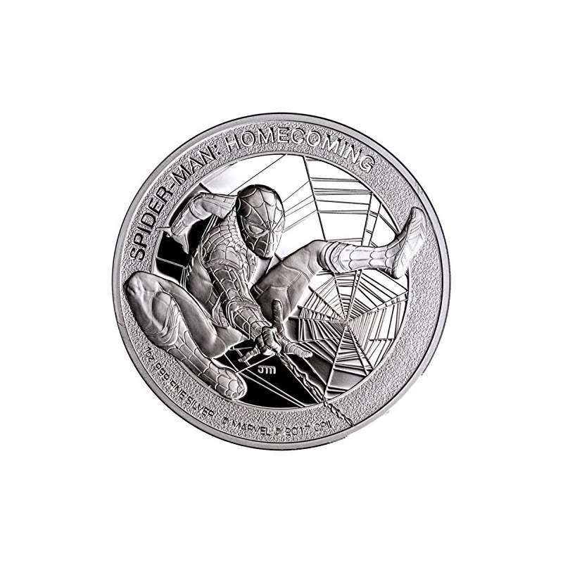 2017 CK Spider-Man Homecoming Marvel 1 Oz Silver P