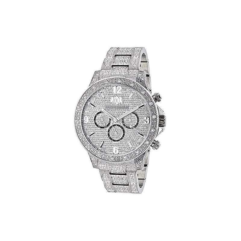 Mens Diamond Watches: Fully Iced Out Watch 1.25Ct