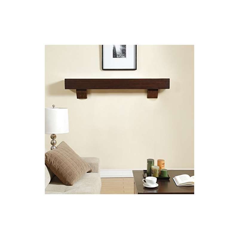 60-Inch Fireplace Shelf Mantel With Corbel Option