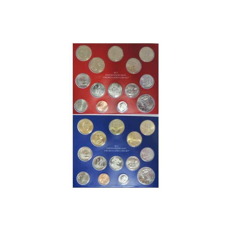 2013 US Mint Uncirculated 28-Coin Set With Burnish