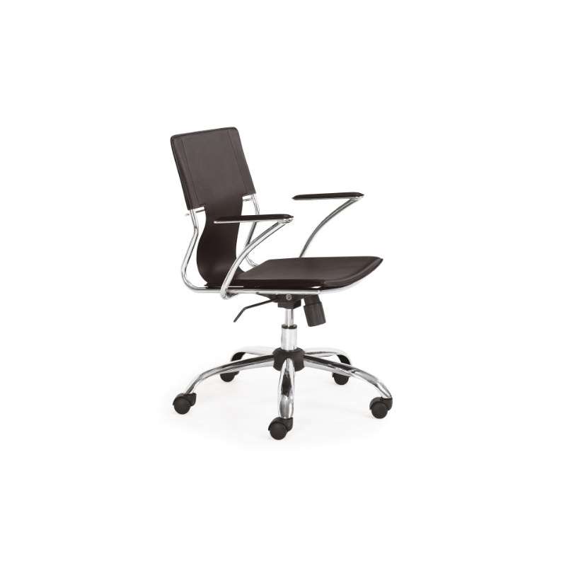 Modern Trafico Office Chair, Espresso