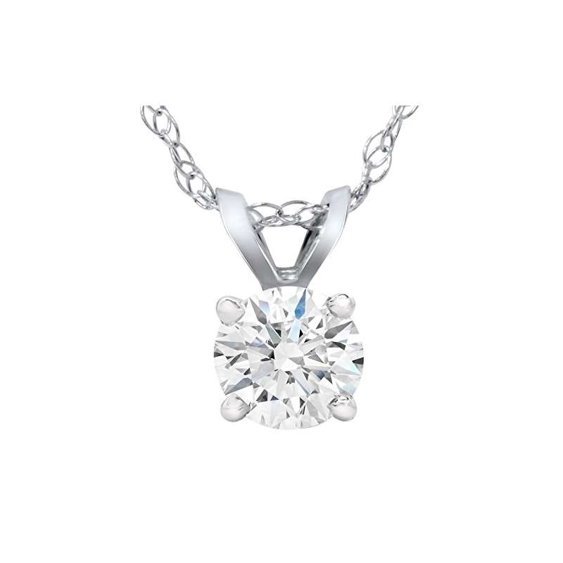 5/8Ct Lab Grown Diamond Round Solitaire Pendant 14