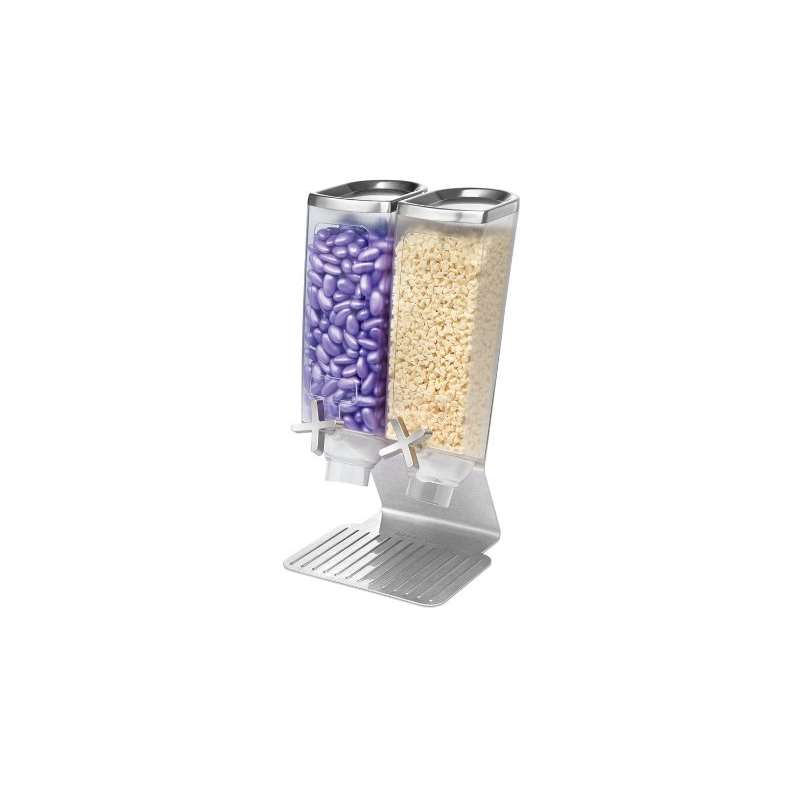 EZ514 2-Container Snack Dispenser With Stainless S