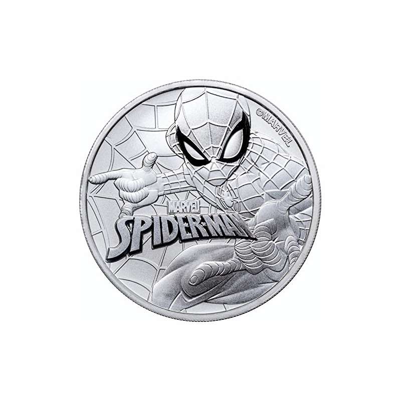 2017 TV Spider-Man 1 Oz Silver Marvel Series Coin