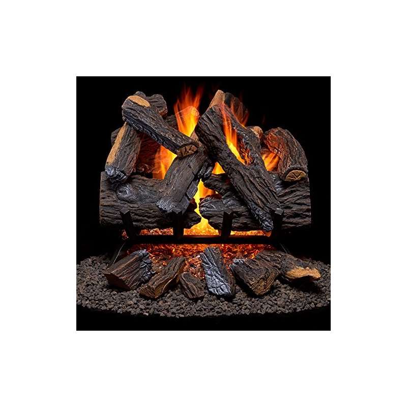 Vented Natural Gas Fireplace Log Set - 18 In., 45,