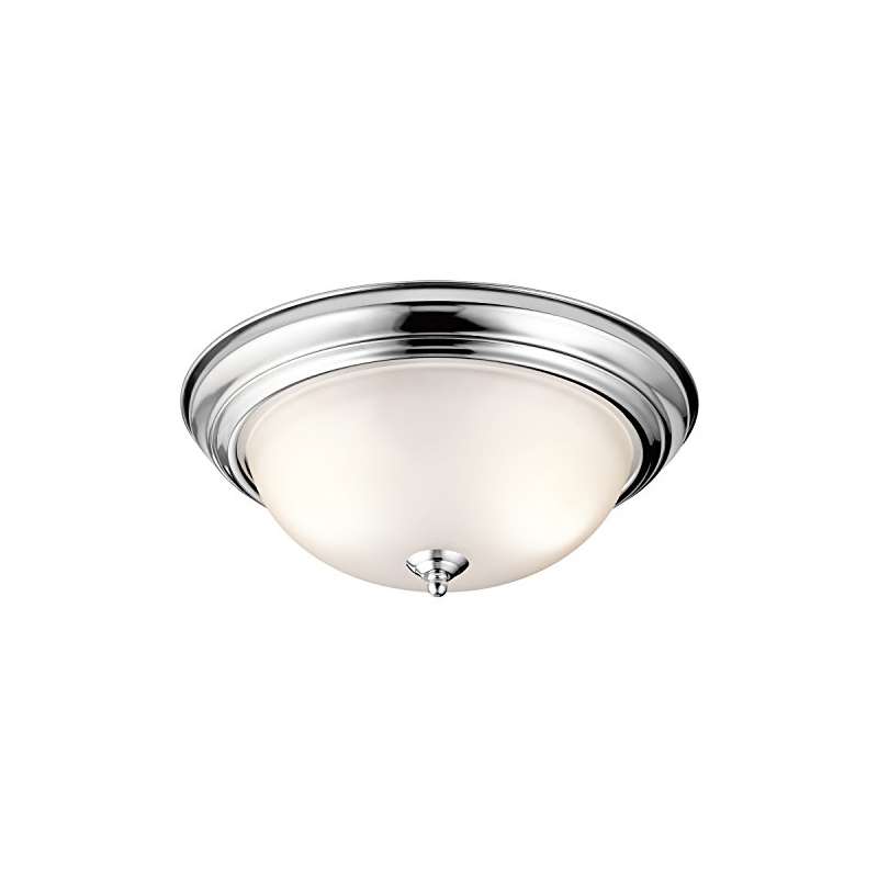 8116CH 3-Light Flush Mount With Satin Etched Glass