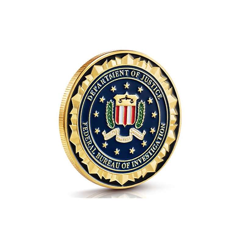 FBI Challenge Coin Collection Set-Gold Plated Chal