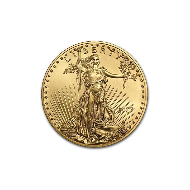 2017 1 By 10 Oz Gold American Eagle BU Gold Brilli