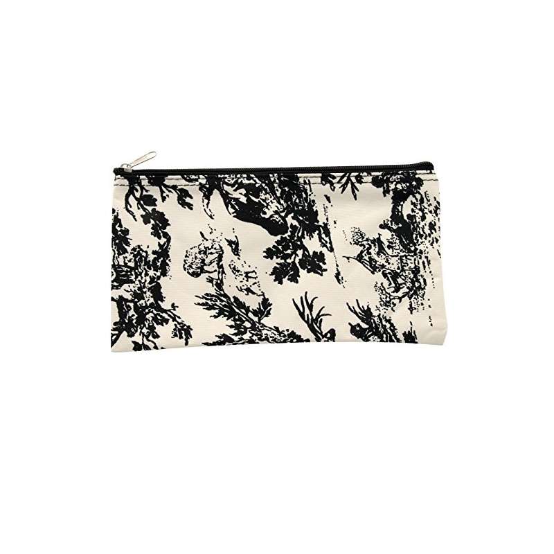 French Toile Makeup Brush Bag 10-Inch