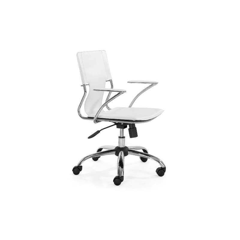 Modern Trafico Office Chair, White