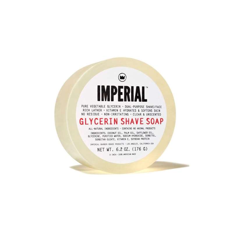 100% Natural Glycerin Face Shave Shaving Soap Puck