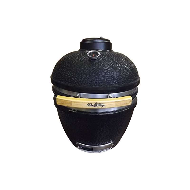 Ceramic Charcoal Kamado Grill And Smoker - Medium