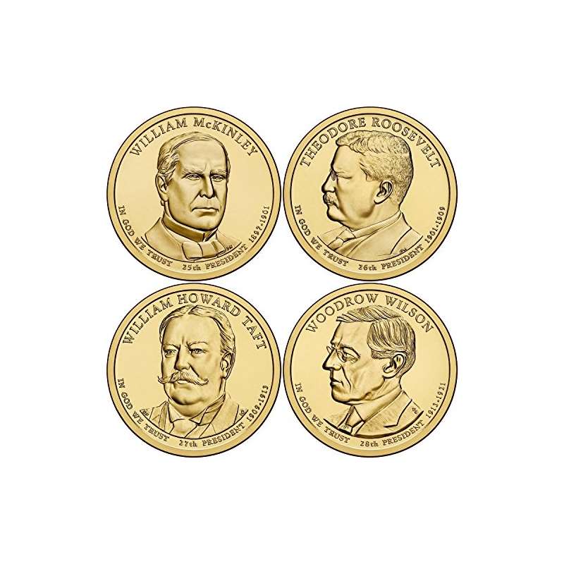 2013 D Complete Set Of All 4 Presidential Dollars